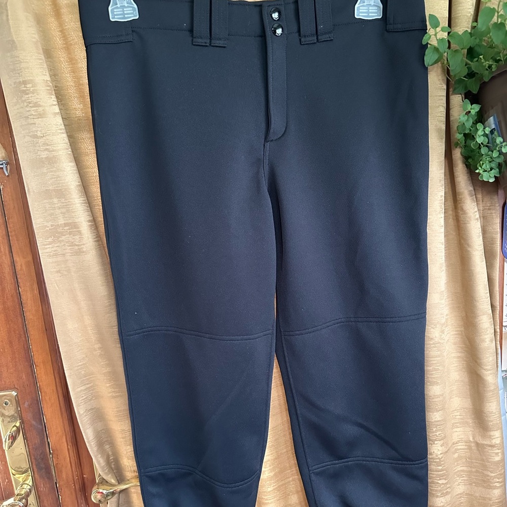 Black Mizuno large women's softball pants